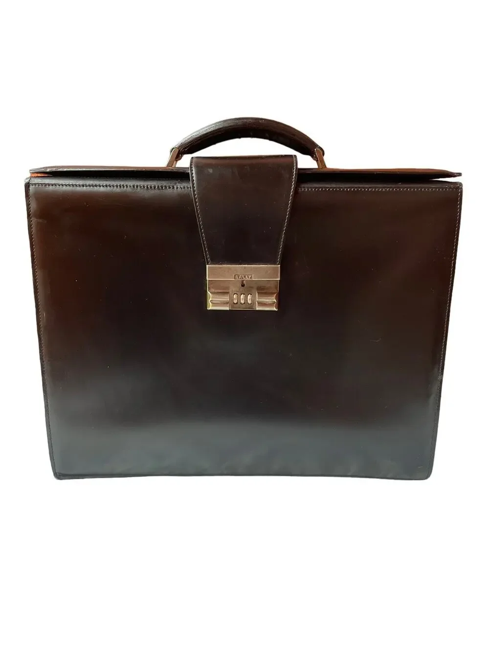 BALLY of Switzerland Leather Briefcase / Pilot - Lawyer - Doctor